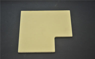 Sintering Listrik Zirconium Oxide Ceramic Plate Warna Kuning 100 * 100 * 3mm