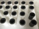 High Pure Graphite High Temperature Crucible Untuk Melting Aluminium Black Color