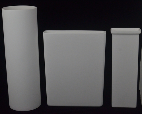 Keramik Alumina Tinggi Pot Keramik Berlubang untuk Electroplating Chrome