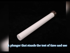 Ketahanan Pakai Piston Keramik Lapisan Industri Alumina Plunger Warna Kuning